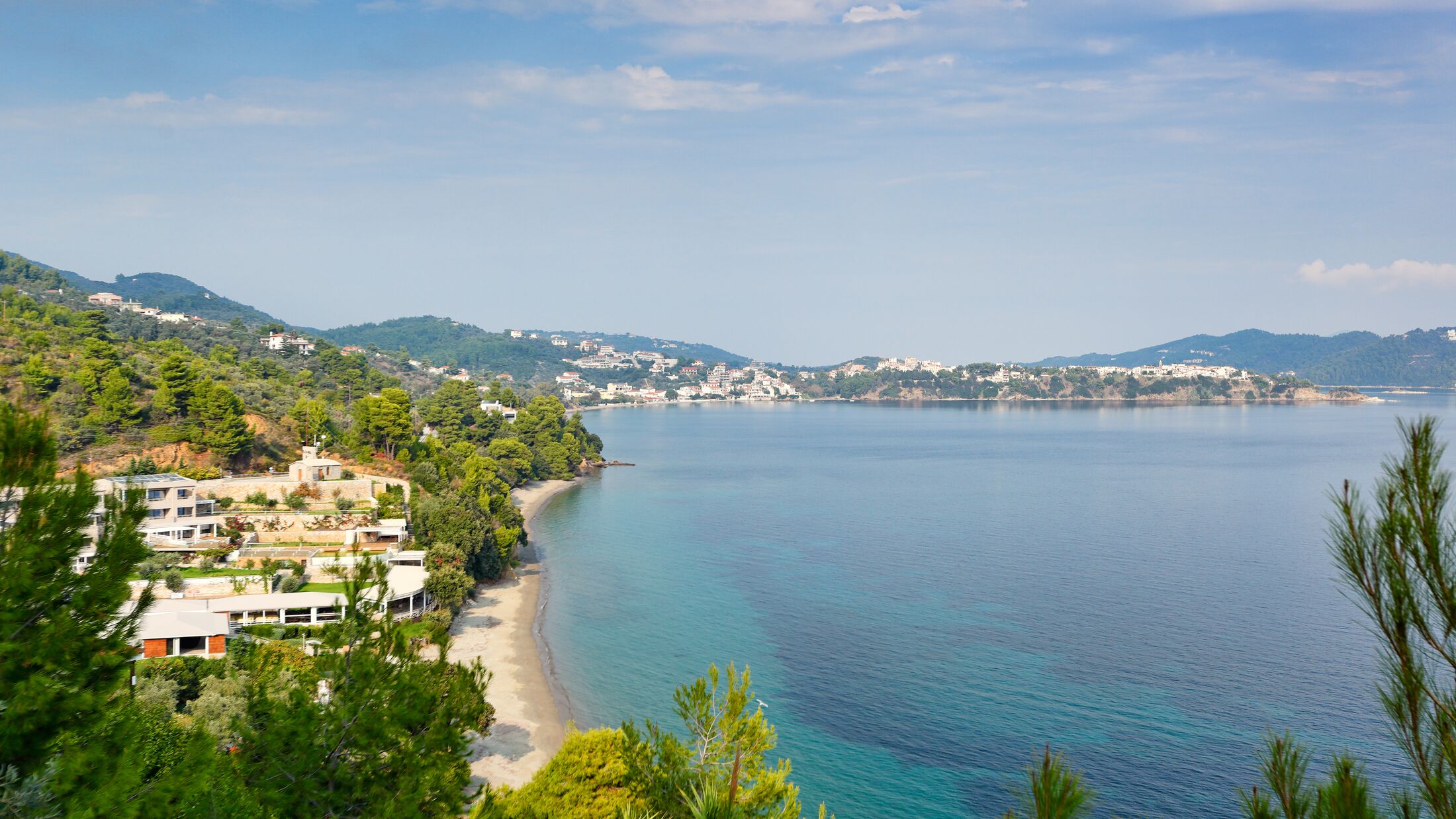 The beach Vasilias of Skiathos island, Greece